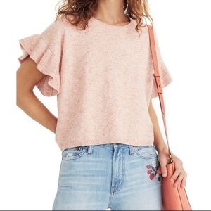 Madewell Pink Crew Neck Sweater